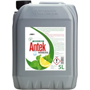 Etiqueta del lavavajillas líquido Antek