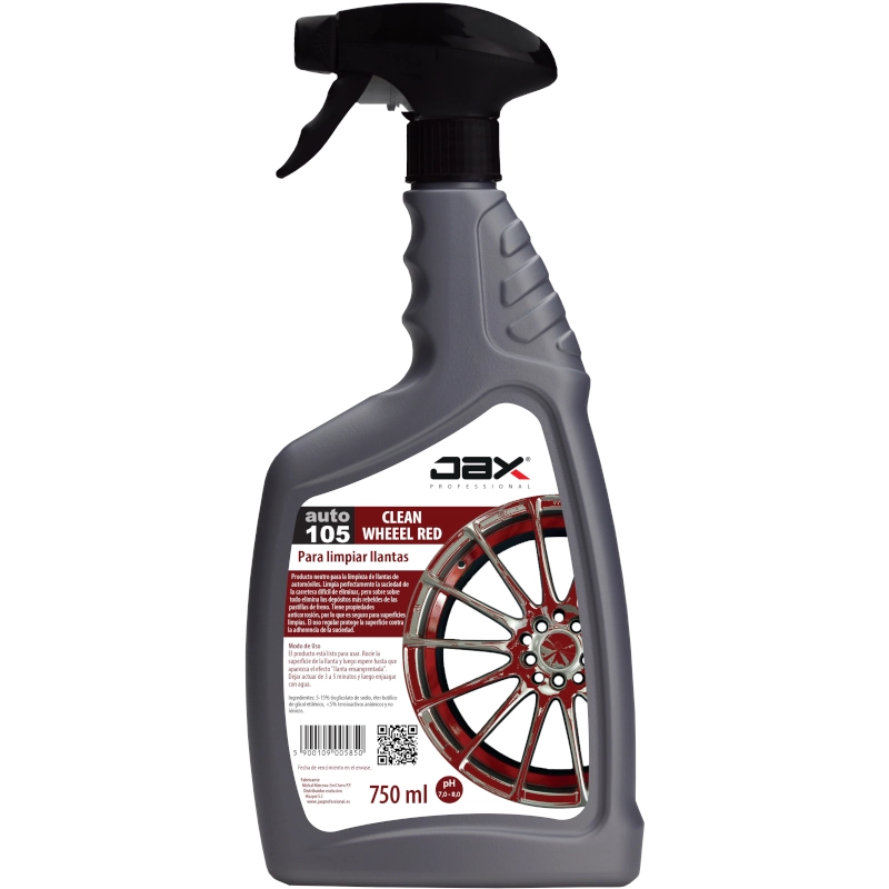 JAX auto 105 CLEAN WHEEEL RED • PARA LIMPIAR LLANTAS