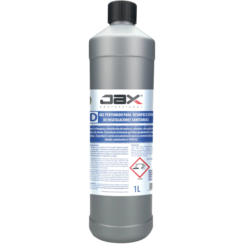 JAX 32D Gel perfumado para la limpieza y desinfección de inodoro