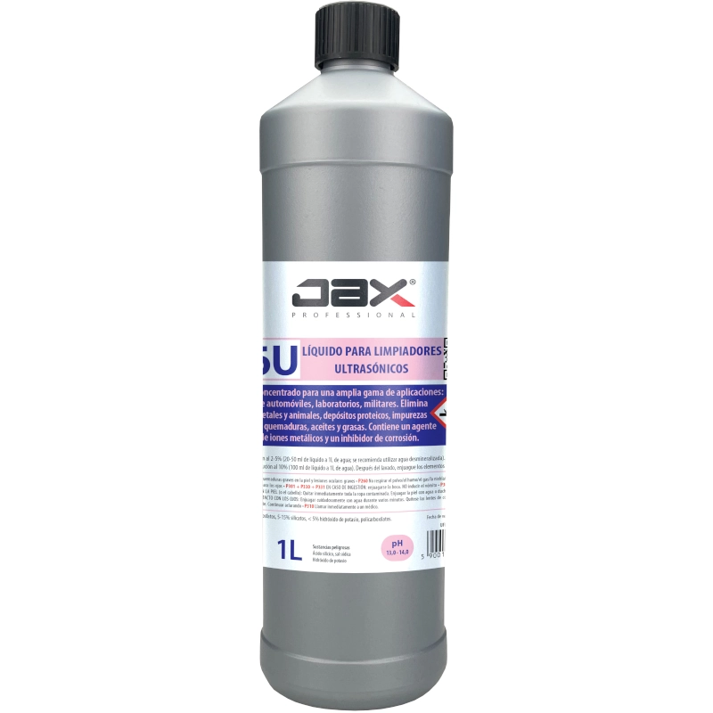 JAX 36U Producto líquido para la limpieza de Limpiadores Ultrasónicos