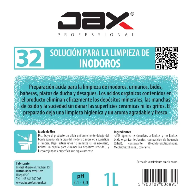JAX 32 • Para la limpieza de inodoros - Imagen 2